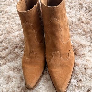 Tan Suede Ankle Boots